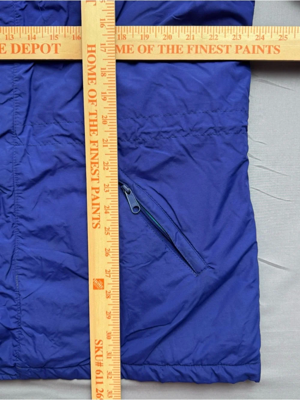 L.L. Bean Blue Rain Parka Jacket Men's Full Zip Snap Mid-Length Size XL